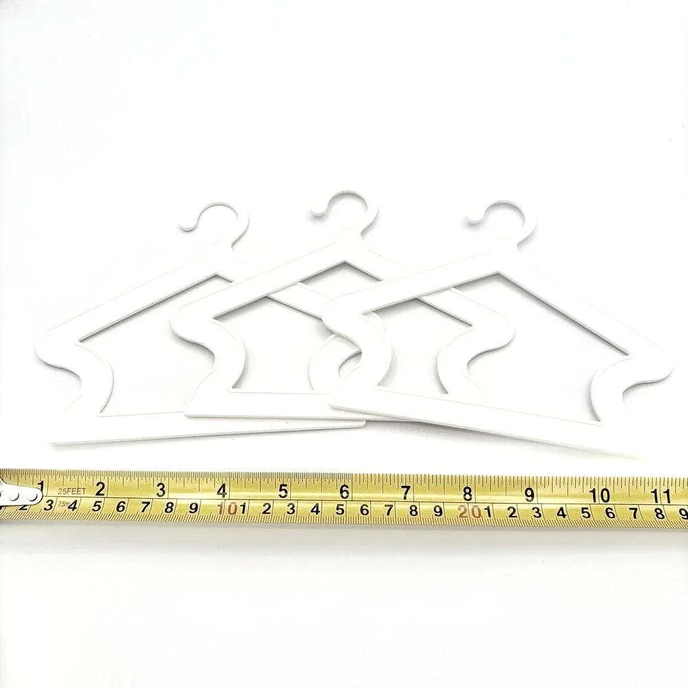 American Girl Doll Coat Clothing Hangers‎ White Plastic 3-Pack Accessory 5